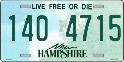 NH license plate 1404715