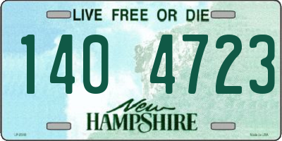NH license plate 1404723