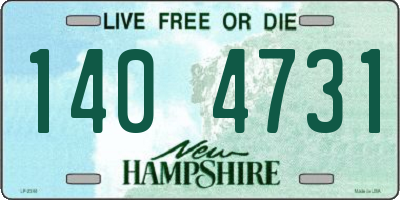 NH license plate 1404731