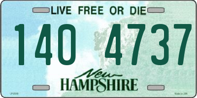 NH license plate 1404737