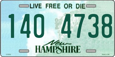NH license plate 1404738