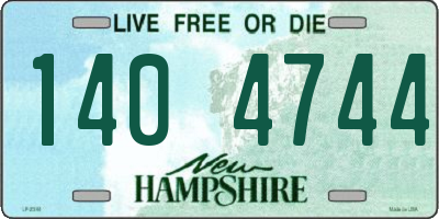 NH license plate 1404744