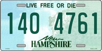 NH license plate 1404761