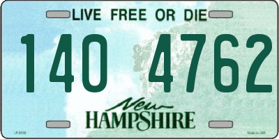 NH license plate 1404762