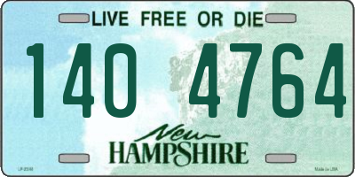 NH license plate 1404764