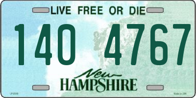 NH license plate 1404767