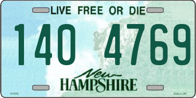 NH license plate 1404769