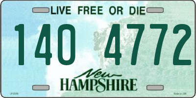 NH license plate 1404772
