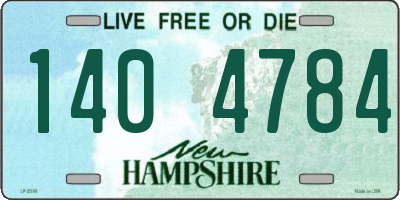 NH license plate 1404784