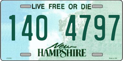 NH license plate 1404797