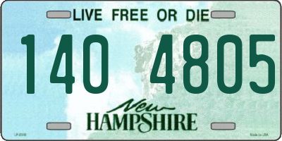NH license plate 1404805