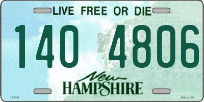 NH license plate 1404806