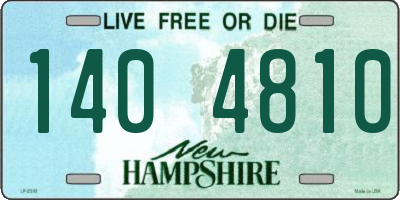 NH license plate 1404810