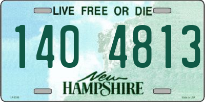 NH license plate 1404813