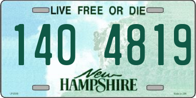 NH license plate 1404819