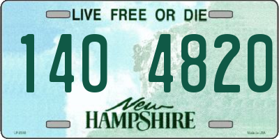 NH license plate 1404820