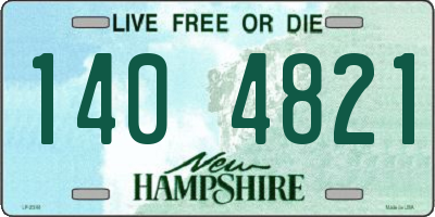 NH license plate 1404821