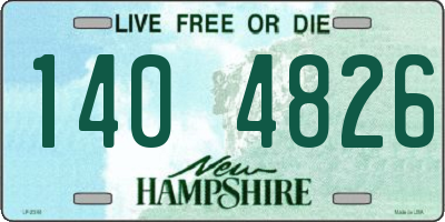 NH license plate 1404826
