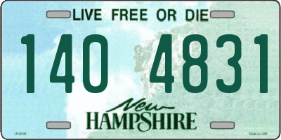 NH license plate 1404831