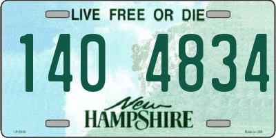 NH license plate 1404834