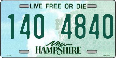 NH license plate 1404840