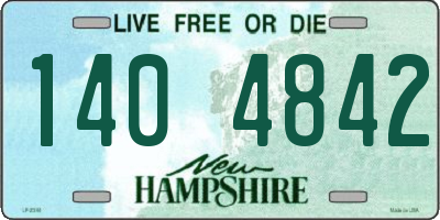 NH license plate 1404842