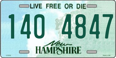 NH license plate 1404847