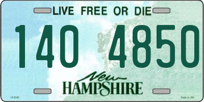 NH license plate 1404850