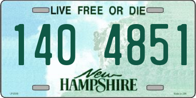 NH license plate 1404851