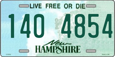 NH license plate 1404854