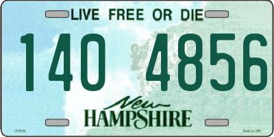 NH license plate 1404856