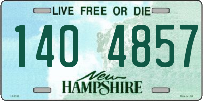 NH license plate 1404857