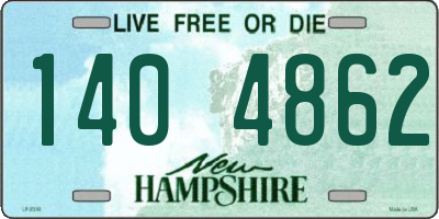 NH license plate 1404862