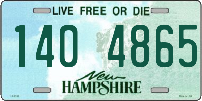 NH license plate 1404865