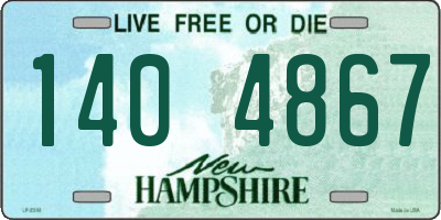 NH license plate 1404867