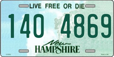 NH license plate 1404869
