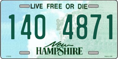 NH license plate 1404871
