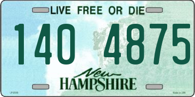 NH license plate 1404875