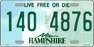 NH license plate 1404876