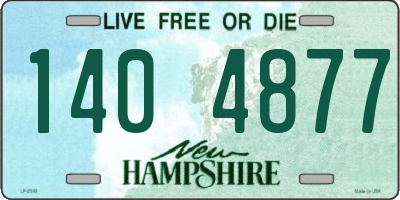 NH license plate 1404877