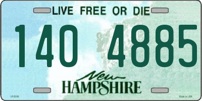 NH license plate 1404885
