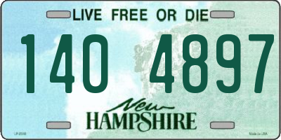 NH license plate 1404897