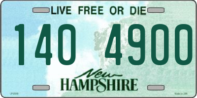 NH license plate 1404900