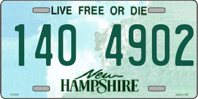 NH license plate 1404902
