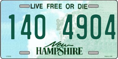 NH license plate 1404904