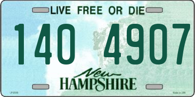 NH license plate 1404907