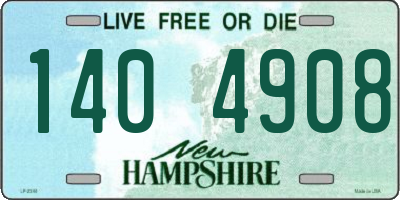 NH license plate 1404908