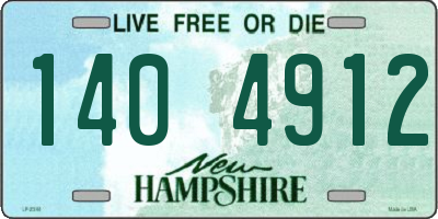 NH license plate 1404912