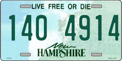NH license plate 1404914