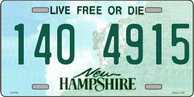 NH license plate 1404915